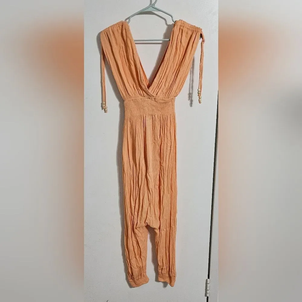 FREE PEOPLE 'WAITING FOR THE SUN TRIANGLE JUMPSUIT Size XS